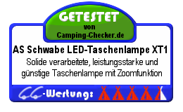 CC-Testsiegel Taschenlampe XT1