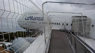Begehbare Tragfläche der Boing 747.