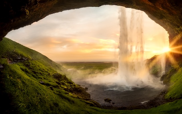 Wasserfall Seljalandsfoss auf Island